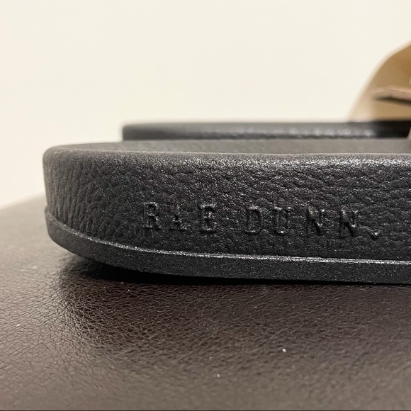 Rae Dunn Black Ivory Be Kind Slides NWT 8 *minor discoloration* - Picture 5 of 10